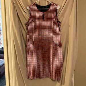 Lands' End Red and White Checkered Dress
